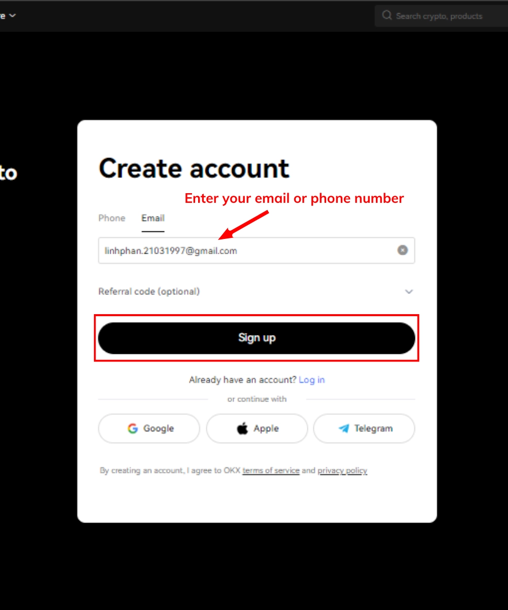 How to register and verify an OKX account