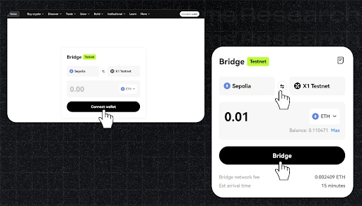 MATH: X1 Testnet OKX Integração — Coindar