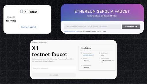 MATH: X1 Testnet OKX Integração — Coindar