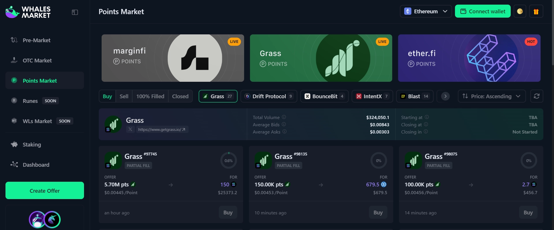 Guide to OTC trading on Whales Market
