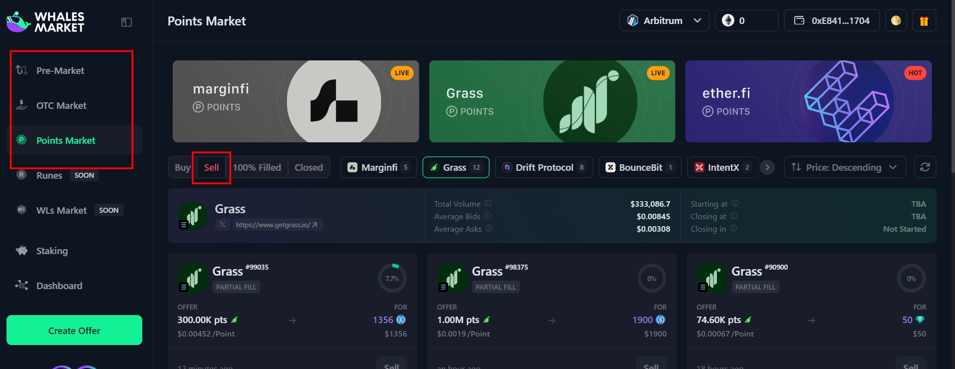 Guide to OTC trading on Whales Market