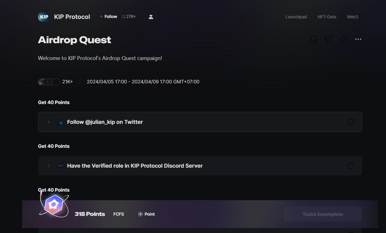 Guide to hunting Kip Protocol airdrops