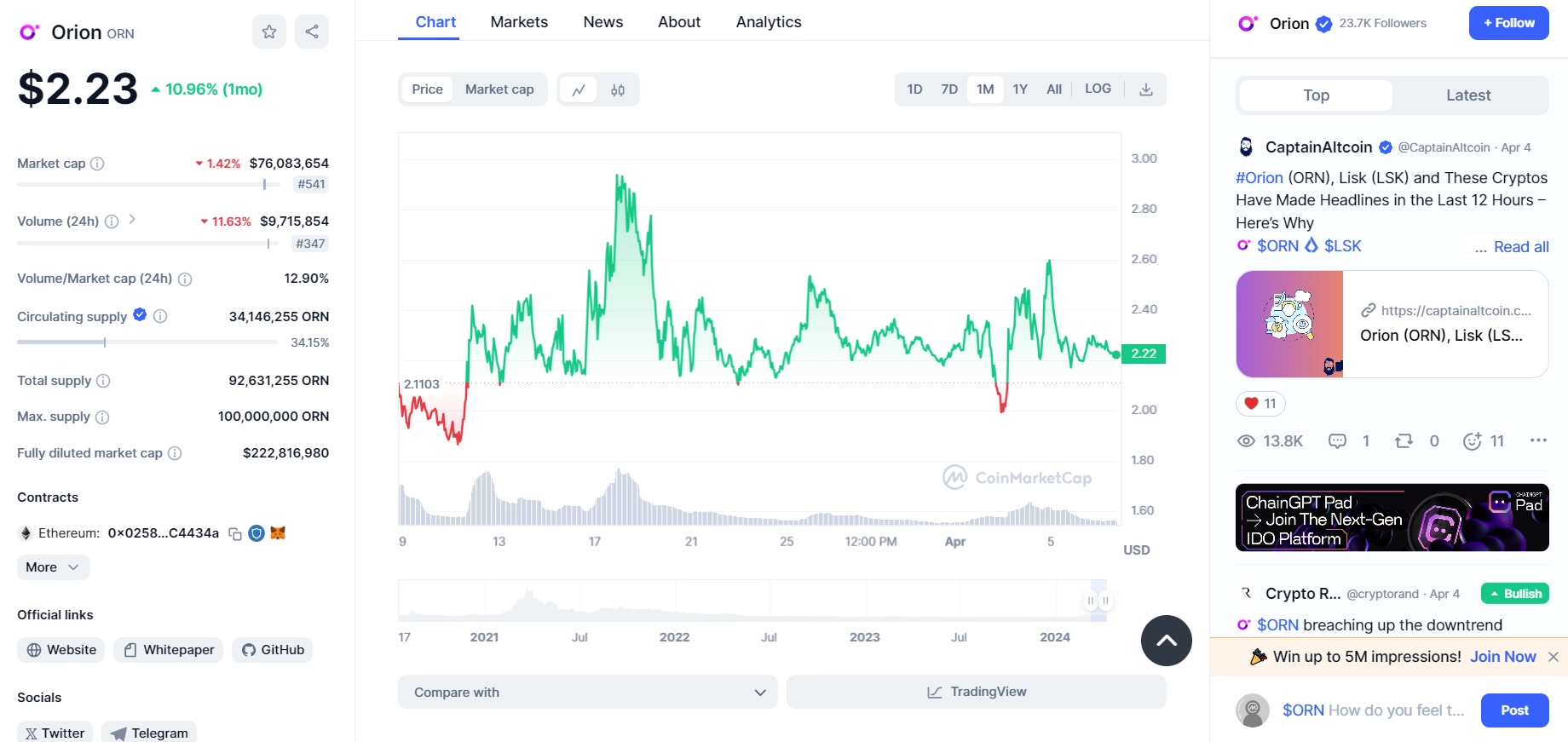 What is ORN token? The all-in-one Orion Protocol