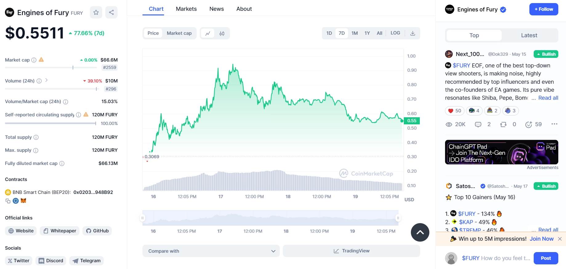 What is FURY token? The blockchain game Engines of Fury