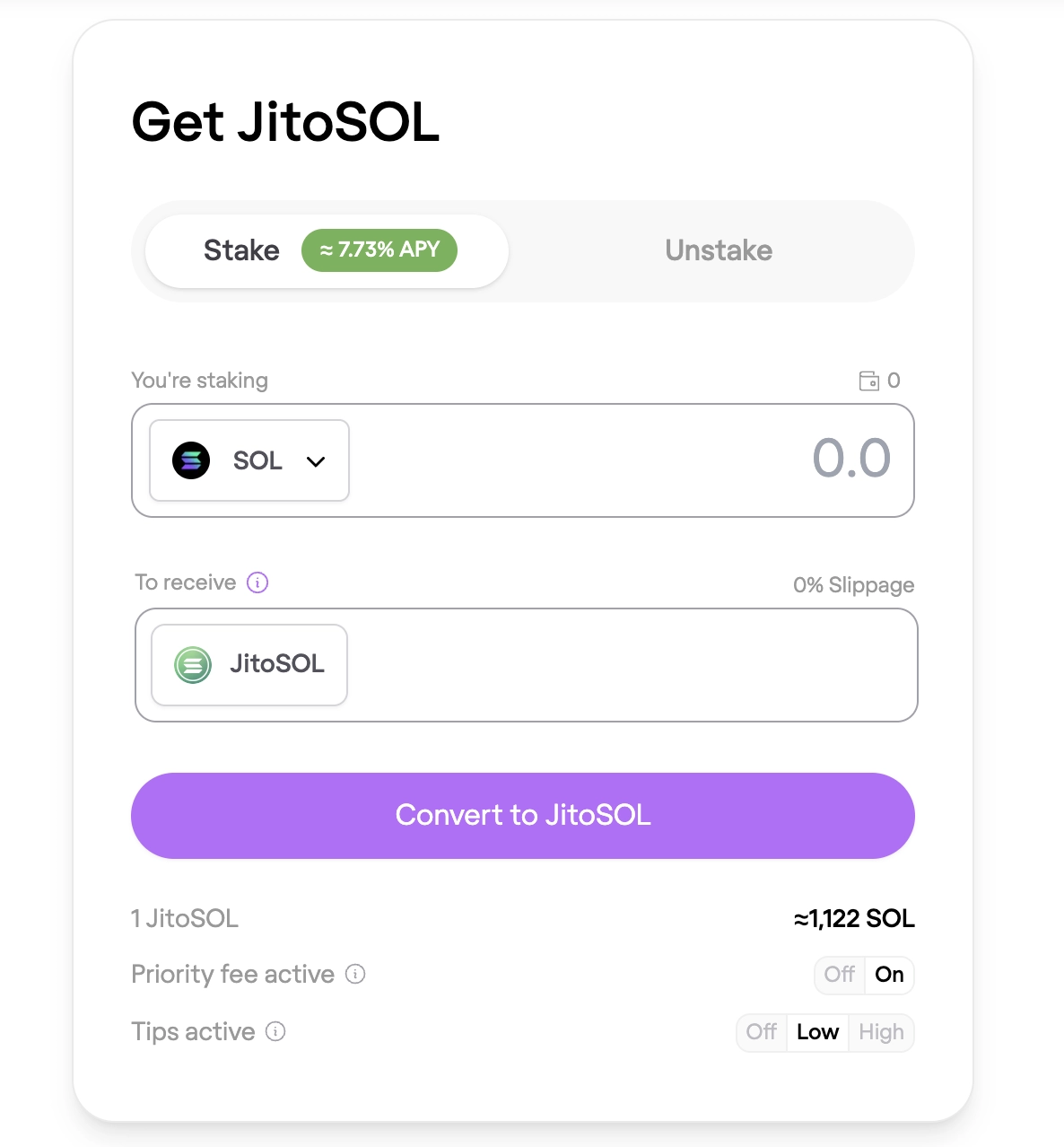 Projects of liquid staking on Solana