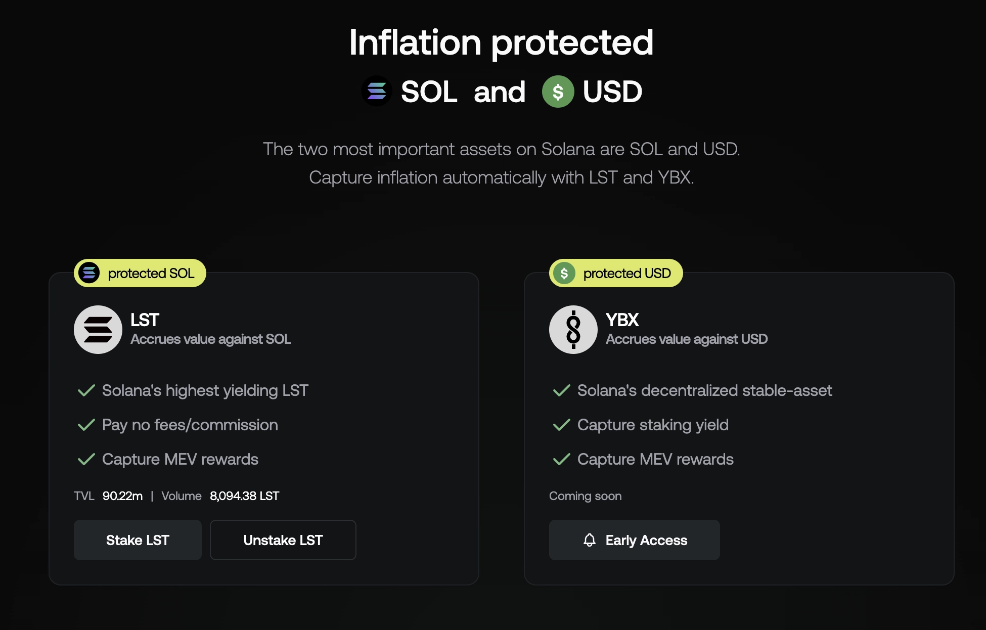 Projects of liquid staking on Solana