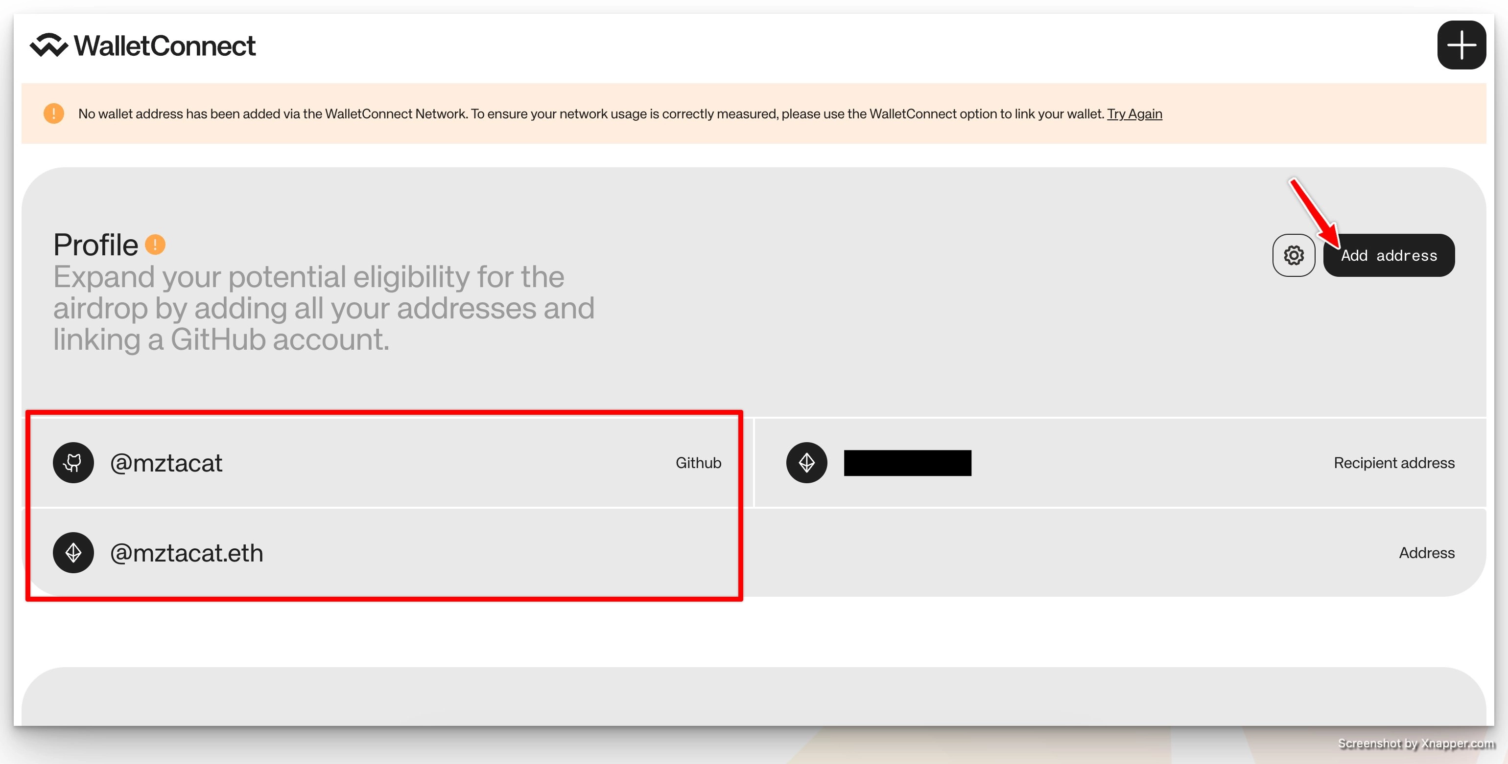 Guide to register for WalletConnect airdrop