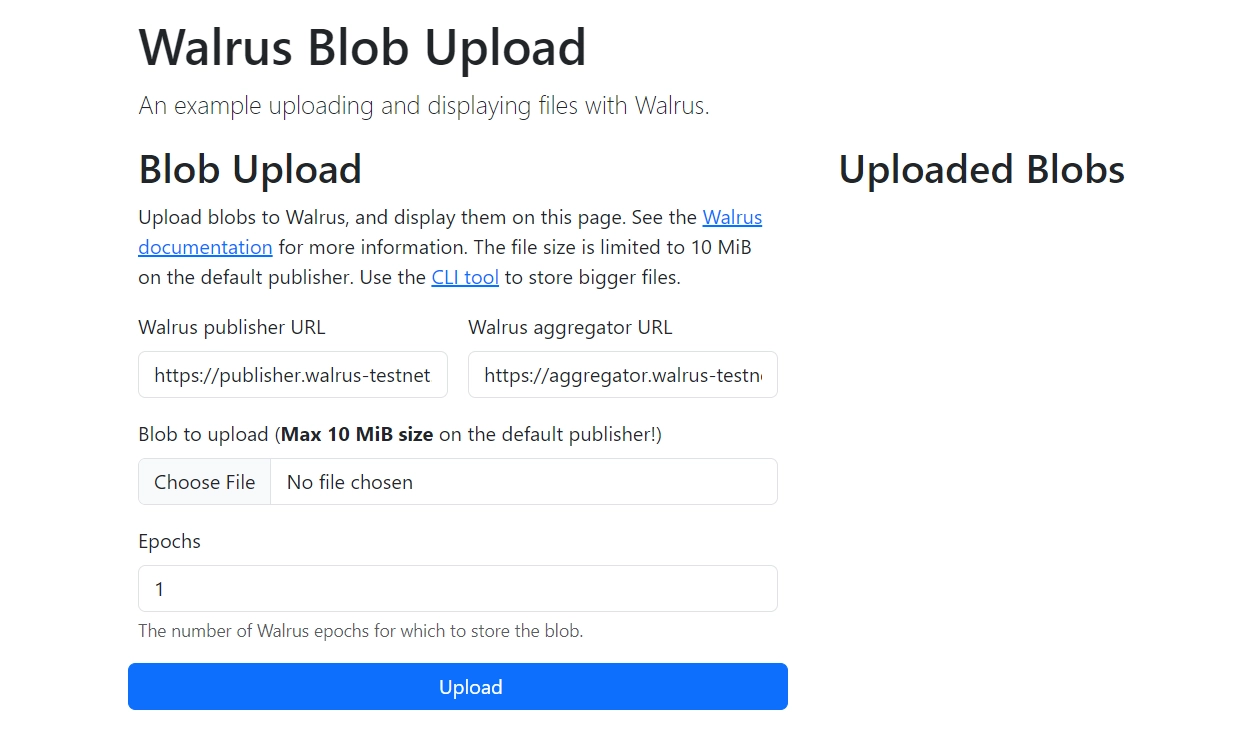 Guide to participating in Walrus Protocol testnet