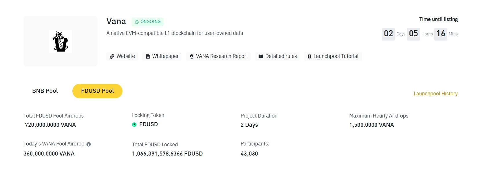 VANA token price prediction