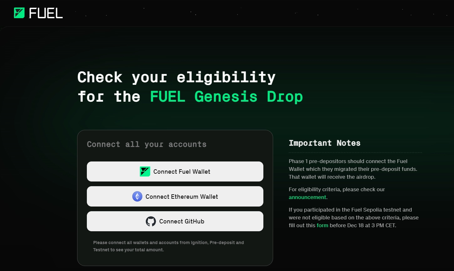 How to claim Fuel Network airdrop