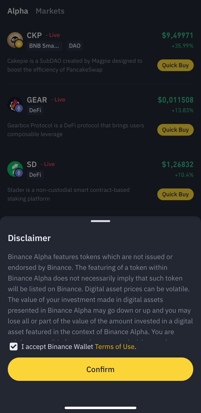 Binance Alpha