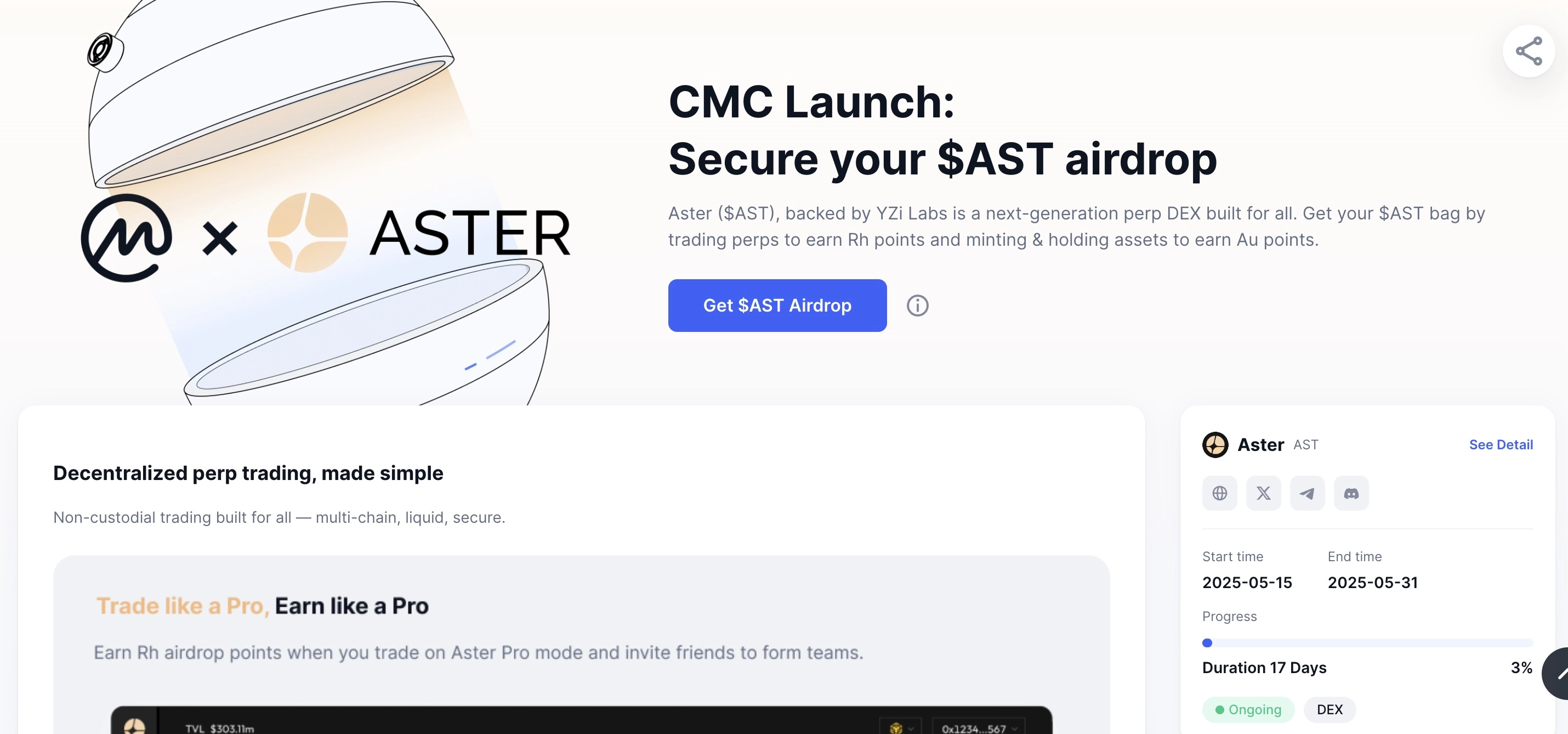 CoinMarketCap enters the pre-TGE race with CMC Launch
