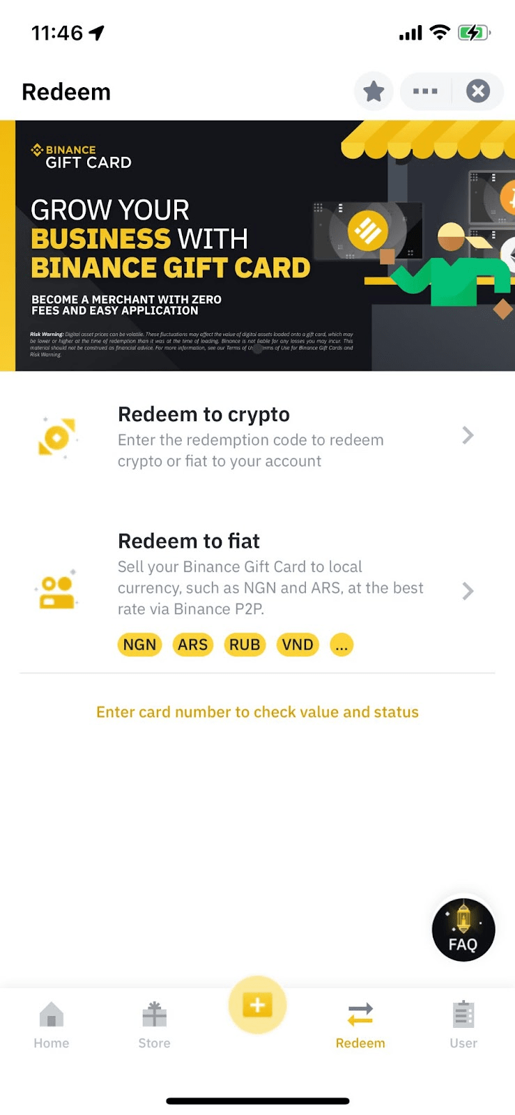 How to buy, send and redeem Binance Gift Cards