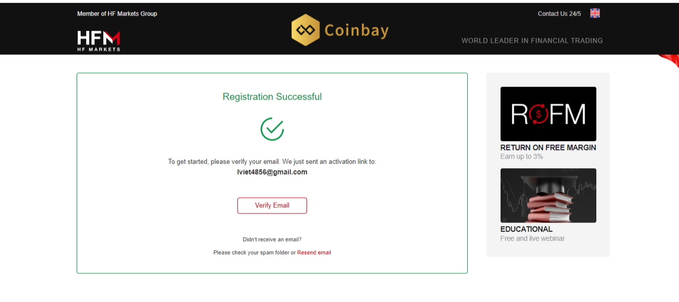 How to open and verify an HFM account