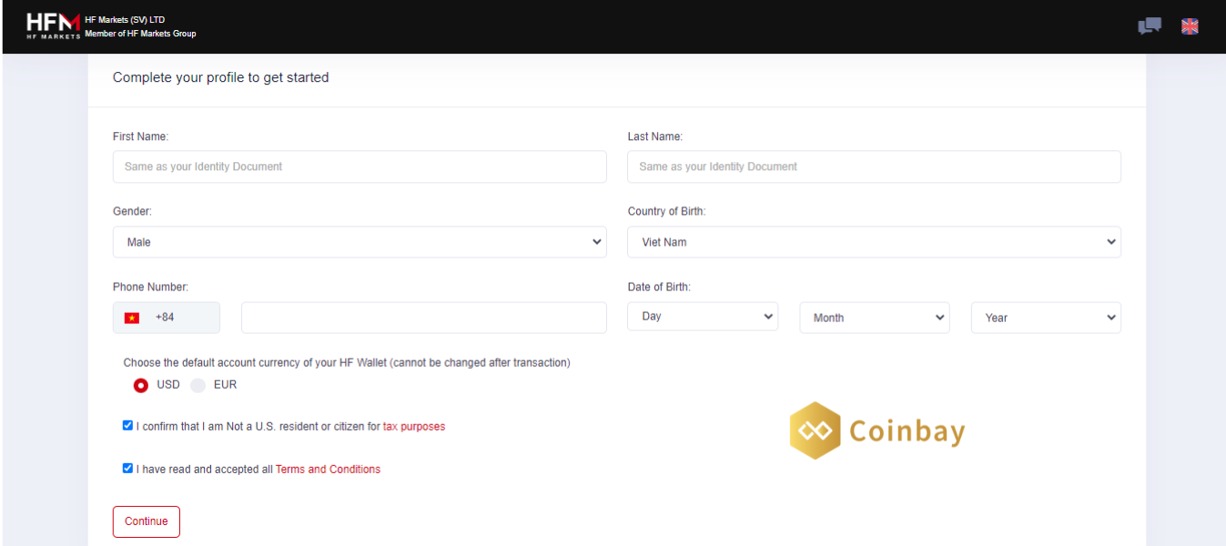 How to open and verify an HFM account
