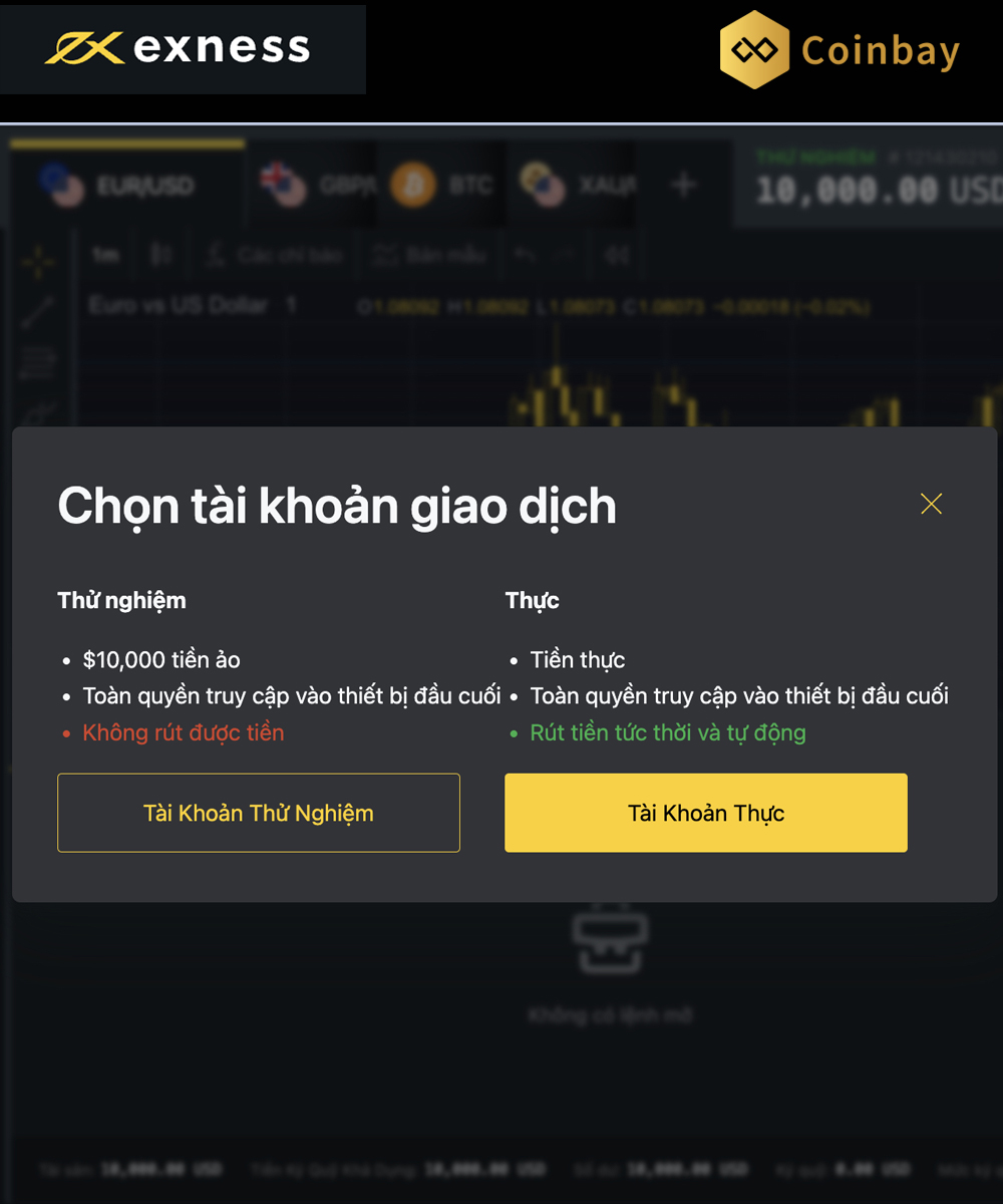 Hướng dẫn mở và xác minh tài khoản Exness