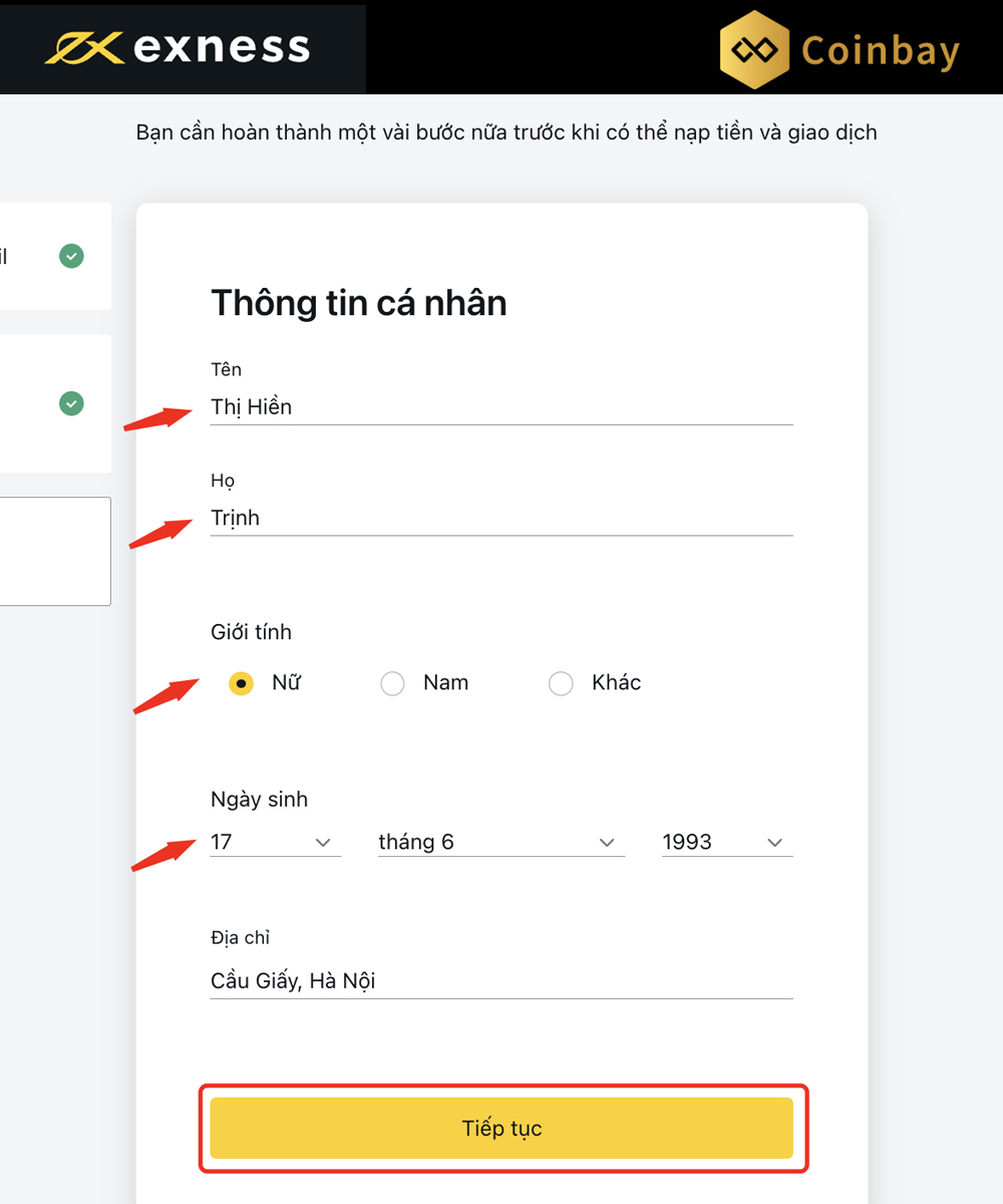 Hướng dẫn mở và xác minh tài khoản Exness